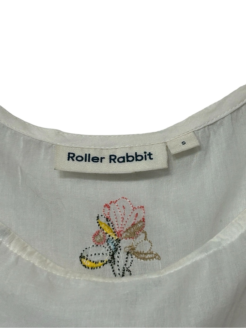 Roller Rabbit embroidered tunic coverup - Picture 6 of 9